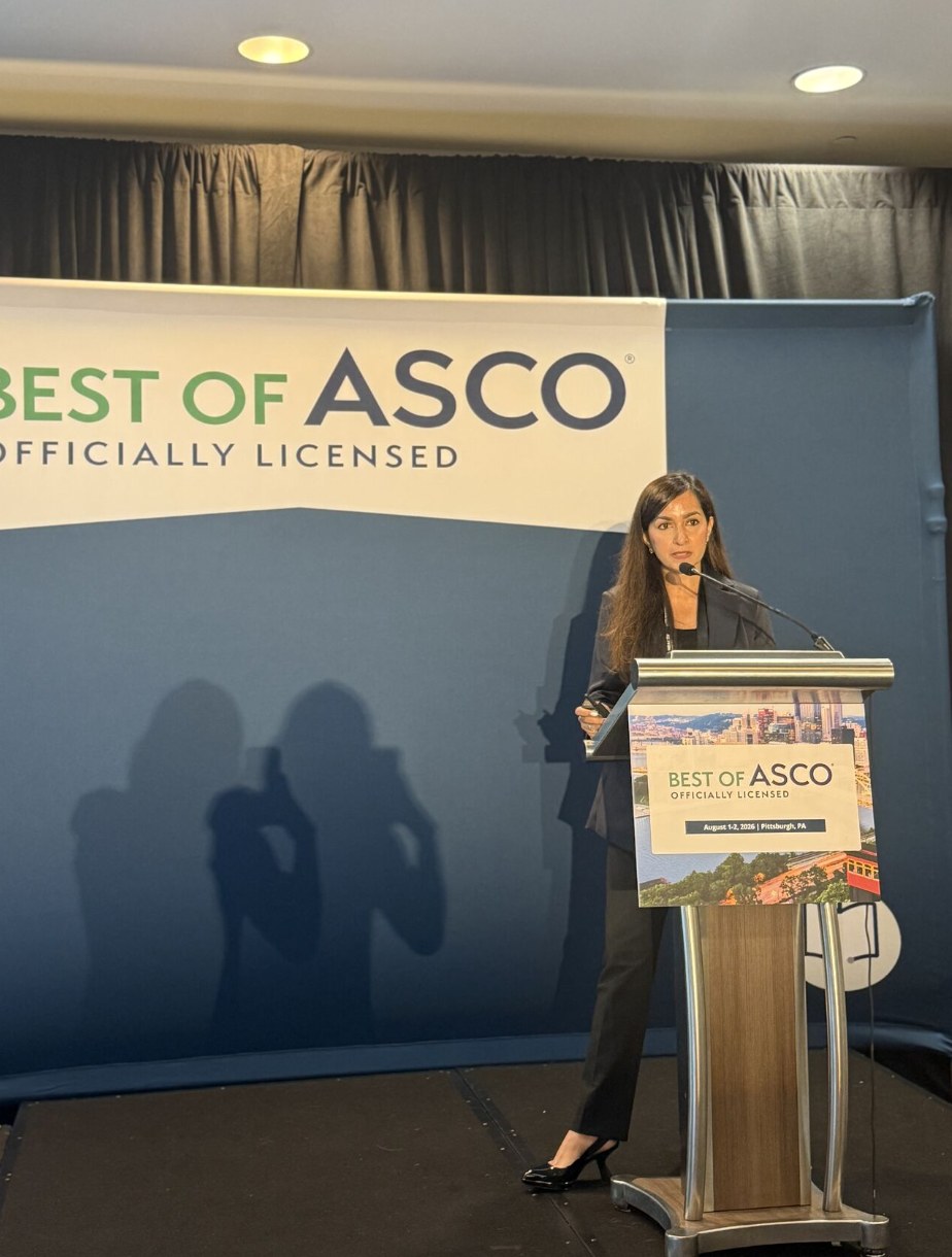 Dr. Prerna Mewawalla presenting at Best of ASCO 2026, Pittsburgh